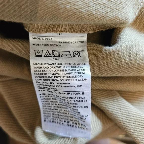 Banana Republic Casual Khaki Denim Button Down Sleeveless Mini Dress Size 10. - Picture 16 of 16